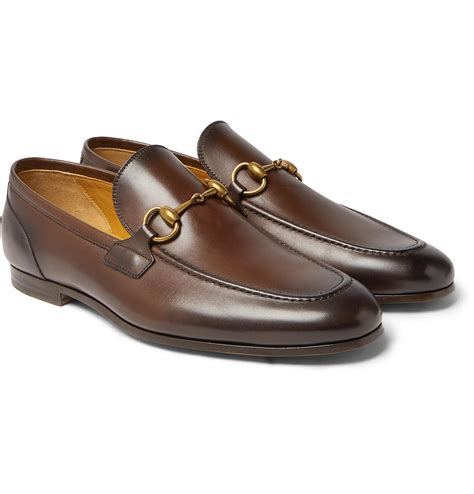 gucci fur loafers brown|brown gucci loafers men's.